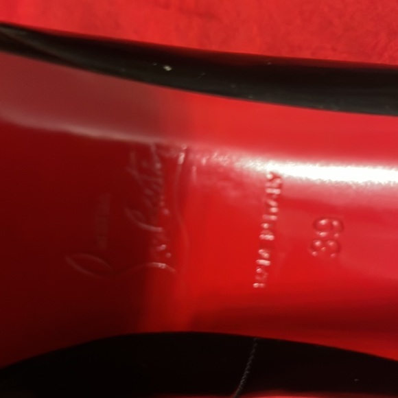 CHRISTIAN LOUBOUTIN BLACK SIMPLE PUMP ,120 mm size 9. - Picture 8 of 10
